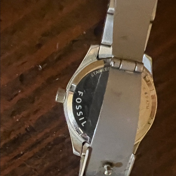 Fossil Retro Traveler Stainless Steel Watch EUC - Picture 8 of 12